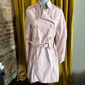 MARC JACOBS pink cotton trench coat